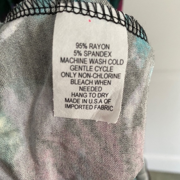 Salaam faux wrap front dress tie dye print - Picture 4 of 4